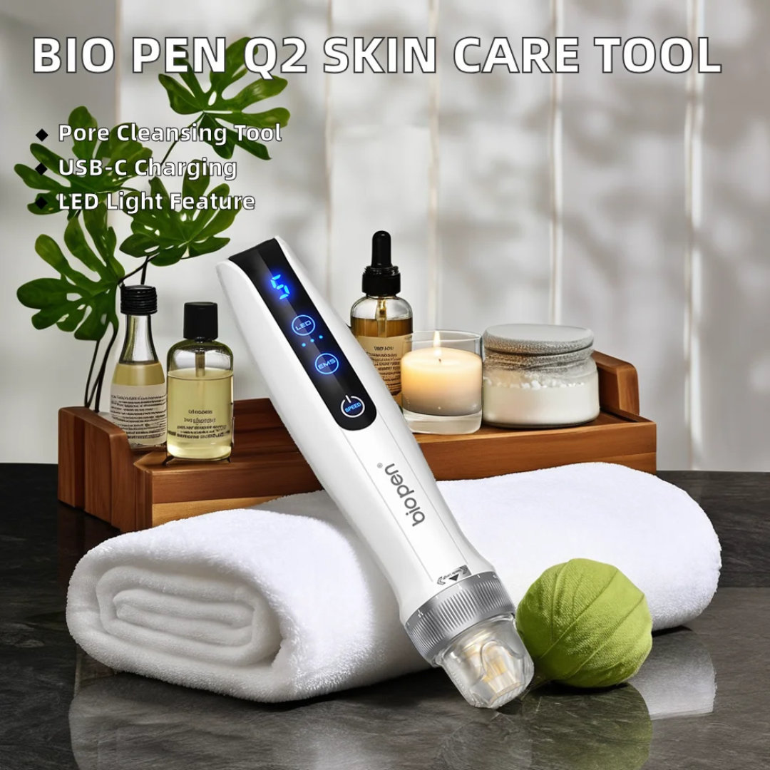 Bio Pen Q2 3-in-1 Mikroneulauskynä LED-valolla ja Mikrovirralla | Dr. Pen