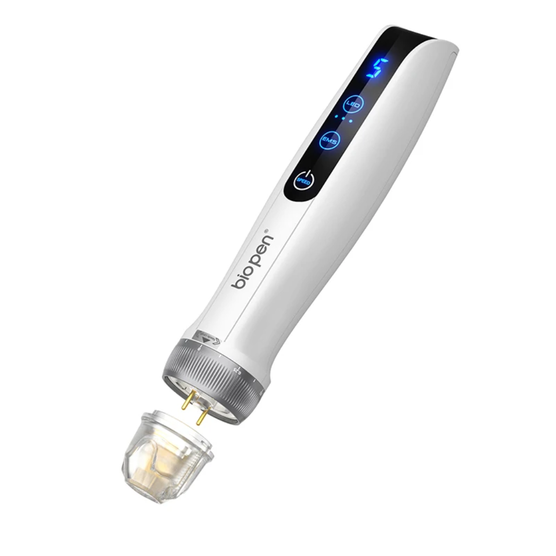 Bio Pen Q2 3-in-1 Mikroneulauskynä LED-valolla ja Mikrovirralla | Dr. Pen