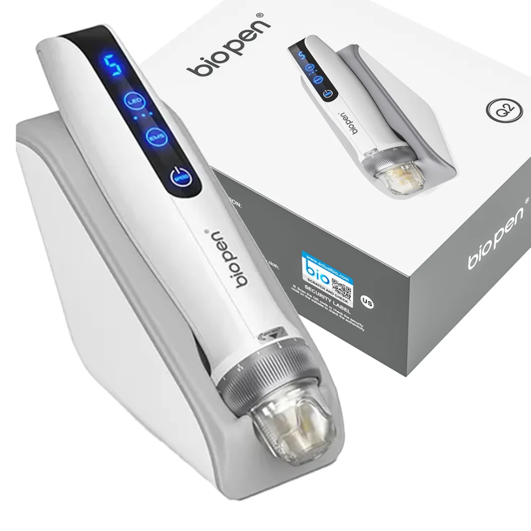 Bio Pen Q2 3-in-1 Mikroneulauskynä LED-valolla ja Mikrovirralla | Dr. Pen